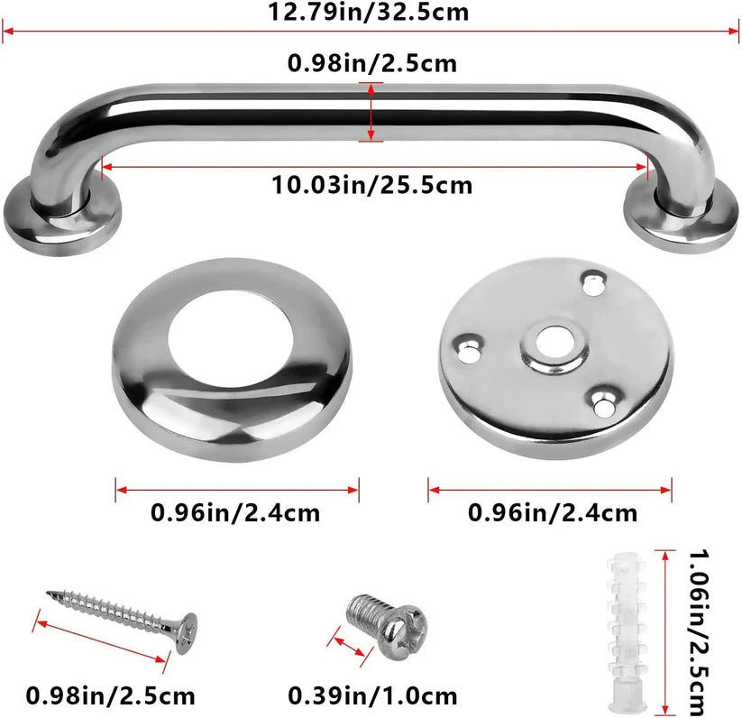 Sanicore™ Stainless Steel High Quality Grab Bar