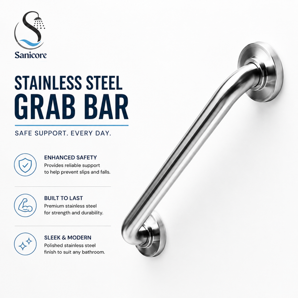 Sanicore™ Stainless Steel High Quality Grab Bar
