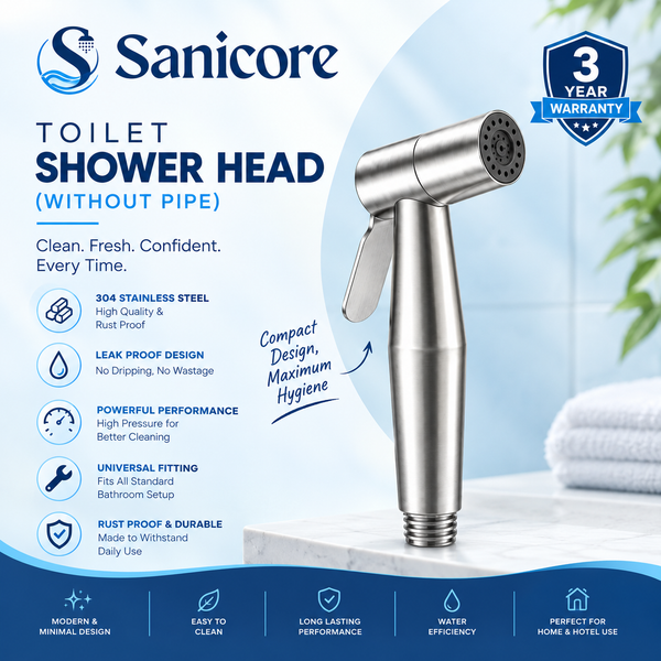 Sanicore™ 304 Stainless Steel Shower Head (Without Pipe)