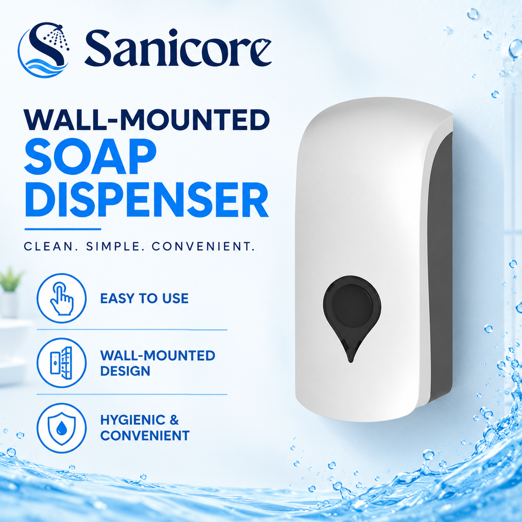 Sanicore™ Wall-Mounted Manual Soap Dispenser